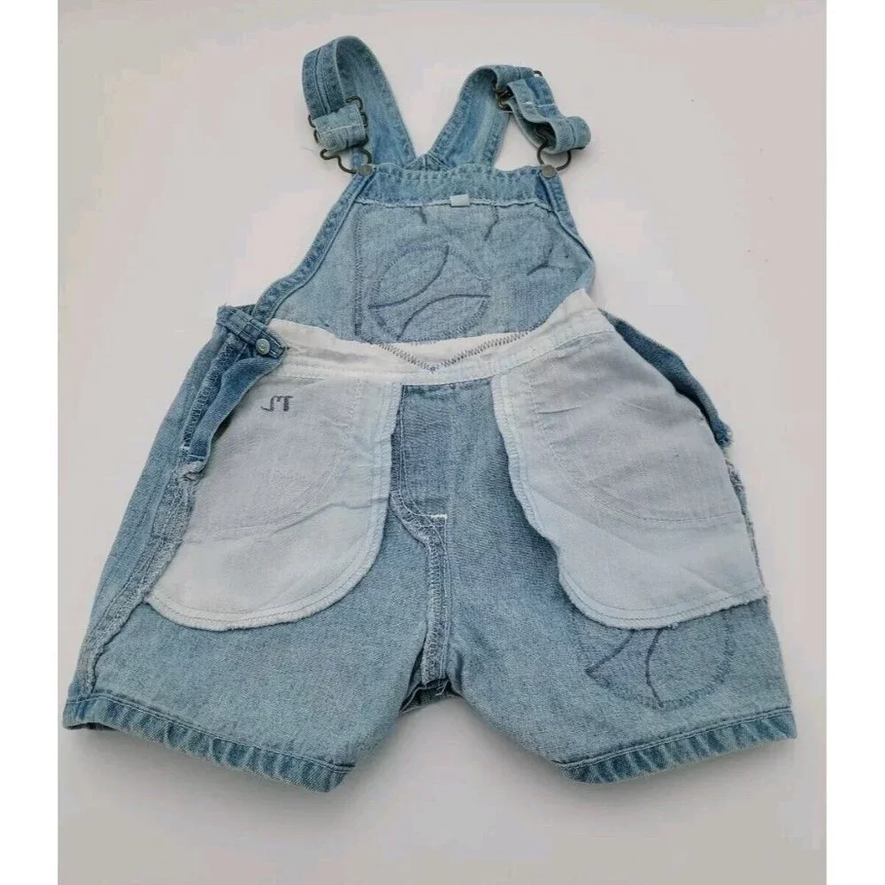 VTG Marsha Denim Custom Overalls Baseball‎ 18 M Embroidered MARSHA USA Vintage